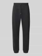Regular fit sweatpants van katoenmix