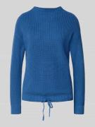 Gebreide pullover met ribboorden
