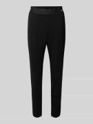 Slim fit stoffen broek met labelprint, model 'RYDER'