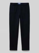 Regular fit sweatpants met elastische band
