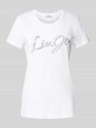 T-shirt met labelprint