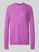 Wolen pullover van een mix van lanawol en kasjmier