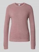 Gebreide pullover met ribboorden, model 'dalo'