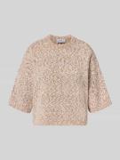 Gebreide pullover met 1/2-mouwen