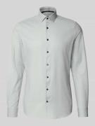 Slim fit zakelijk overhemd met kentkraag