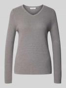 Gebreide pullover met V-hals