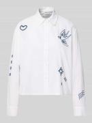 Overhemdblouse met knoopsluiting