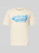 T-shirt met labelprint