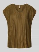 Regular fit blouseshirt met V-hals, model 'KIRIT'