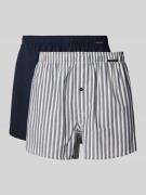 Boxershort met elastische band in een set van 2 stuks