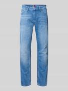 Slim fit jeans van katoenmix