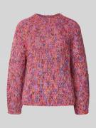 Gebreide pullover met ribboorden