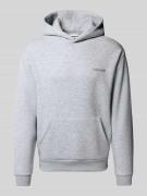 Hoodie met labelprint