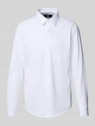 Slim fit zakelijk overhemd met stretch