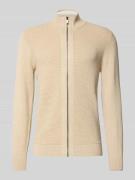 Gebreid vest met opstaande kraag