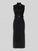 Midi-jurk met cut-outs