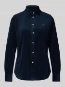 Overhemdblouse met labelstitching