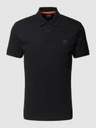 Slim fit poloshirt met korte knoopsluiting