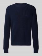 Regular fit gebreide pullover van zuiver katoen