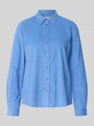 Regular fit overhemdblouse van een mix van katoen en lyocell