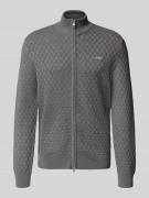 Gebreid jack met structuurmotief