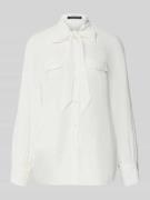 Overhemdblouse met zijde