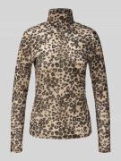 Shirt met lange mouwen en all-over dierenprint