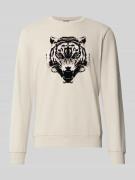 Regular fit sweatshirt met dierenprint