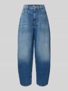 Tapered fit jeans van katoenmix, model 'JEANIE'