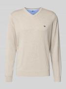 Gebreide pullover met logodetail