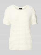 Regular fit gebreid shirt van viscosemix