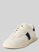 Leren sneakers met labeldetails, model 'Aera'