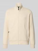 Regular fit sweatjack van katoenmix, model 'SKAZ'