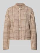 Gebreid vest met opstaande kraag