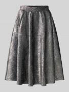 Midirok met structuurmotief en elastische band