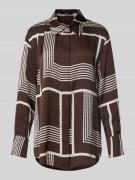 Overhemdblouse met blinde knoopsluiting, model 'Zisi'