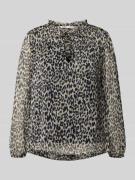 Regular fit blouse met V-hals, model 'DITSY'