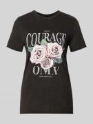 Regular fit T-shirt van puur katoen, model 'LUCY'