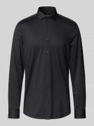 Slim fit zakelijk overhemd met knoopsluiting