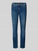 Slim fit jeans van katoenmix, model 'PIPER'