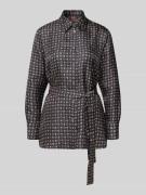 Regular fit overhemdblouse van pure zijde, model 'BOCCALE'