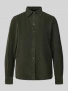 Corduroy blouse met knoopsluiting