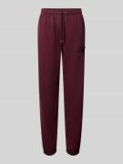 Slim fit sweatpants met logopatch, model 'Tonal'