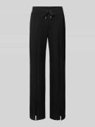 Regular fit sweatpants met siernaden