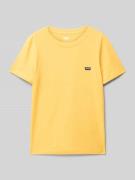 T-shirt met labeldetail