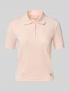 Slim fit poloshirt met labeldetail