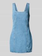 Jeansjurk met ronde hals