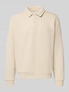 Sweatshirt met kentkraag, model 'BRADLEY'