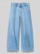 Wide leg jeans van zuiver katoen, model 'COMET'