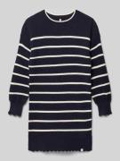 Regular fit gebreide jurk van viscosemix, model 'IBI'